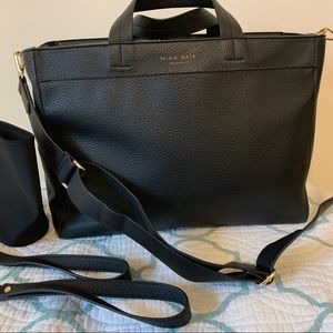 Mina Baie June Diaper Bag Crossbody Black
